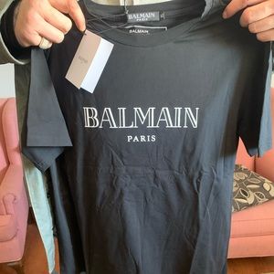 Black balmain tees